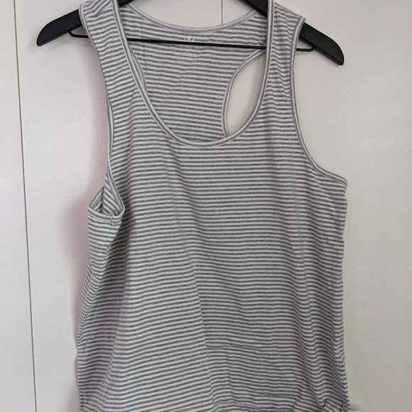 Primary Tops - Primary Grown-ups lounge tank in gray stripe